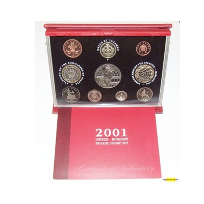 2001 Royal Mint Deluxe Proof Set